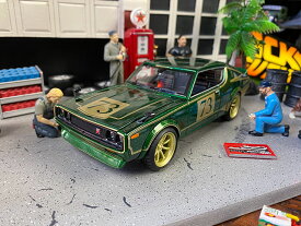 マイスト　1973年　ニッサン　スカイラインGT-R　ケンメリ　（KPGC110）　ダイキャストミニカー　1/24スケール　　アメリカン雑貨　アメリカ雑貨　モデルカー　ジオラマ　グッズ