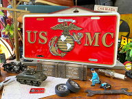 U.S.マリーン　ミリタリーライセンスプレート　（U.S.M.C.イーグル）　アメリカン雑貨　アメリカ雑貨　ミ…