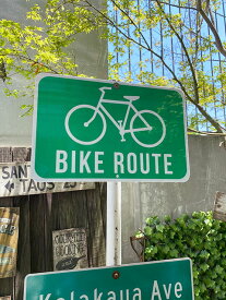 アメリカン　トラフィックサイン　（自転車道）　MADE IN U.S.A.　自転車専用道路　BIKE ROAD