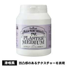 ターナー　ミルクペイント　プラスターメディウム　（漆喰風）　200ml　最初におすすめサイズ　水性塗料　下塗り　様々なテクスチャーが表現できる