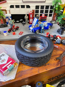 タイヤ アシュトレイ Lサイズ アメリカン雑貨 アメリカ雑貨 グッズ トレー