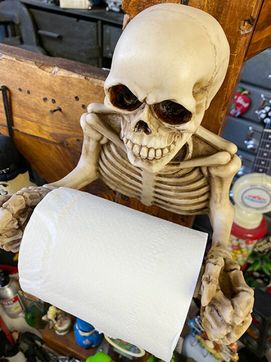 楽天市場】スカル トイレットペーパーホルダー アメリカン雑貨  