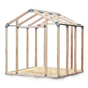 自分で作るガレージ小屋DIYキット　イージービルダー　シェッドキット　（ピークスタイル）　EZ BUILDER　※材木は別…