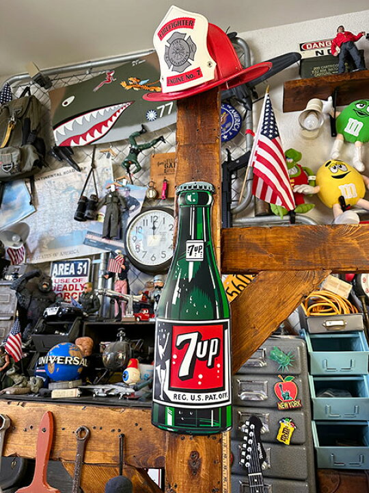 楽天市場】7UP セブンアップ エンボスティンサイン （1960年代ボトル 