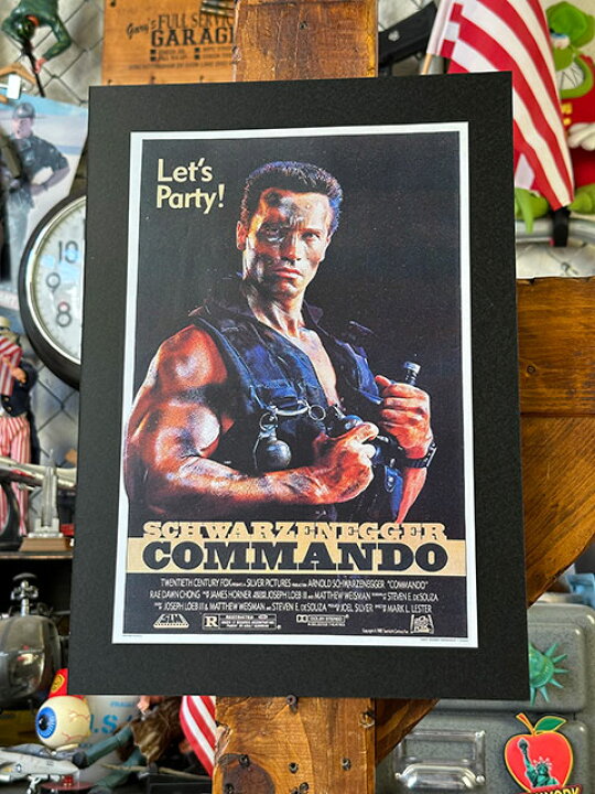 楽天市場】ハリウッドポスター #0034 映画 コマンドー アーノルド 