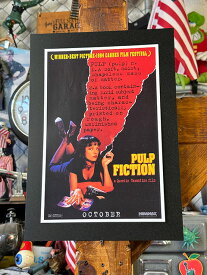 ハリウッドポスター　#0126　映画　パルプ・フィクション　ユマ・サーマン　OCTOBER　B4サイズ　※専用フレームは別売です
