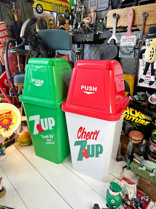 楽天市場】7UP セブンアップ ダストビン 20Lサイズ ゴミ箱 （グリーン 