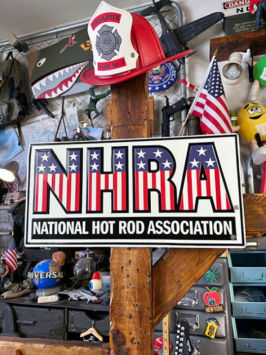 楽天市場】NHRA エンボスティンサイン （アメリカンフラッグ） 看板 