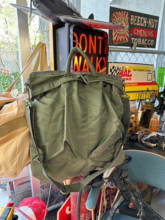 楽天市場】U.S.タイプ ヘルメットバッグ AIR FORCE ストラップ付き 