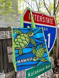 ハワイアン　エコバッグ　（ホヌ）　アメリカン雑貨　アメリカ雑貨　ハワイアン雑貨　ハワイ雑貨　ハワイグッズ　ハワイアングッズ　おしゃれ　ショップインテリア