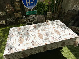 アメリカンフードラベル　マルチカバー　（チョコレート）　225cm×150cm　コットン製フリークロス　アメリカン雑貨　アメリカ雑貨　グッズ