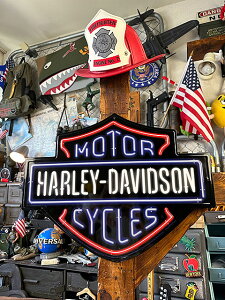 ハーレーダビッドソン ネオンサイン エンボスティンサイン ブリキ看板 アメリカン雑貨 アメリカ雑貨 グッズ HARLEY DAVIDSON おしゃれ かっこいい バイク バイカー ブランド