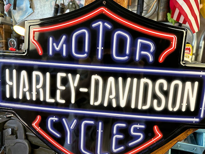本物ネオン管ハーレーダビットソンネオンサイン/Harley-Davidson 