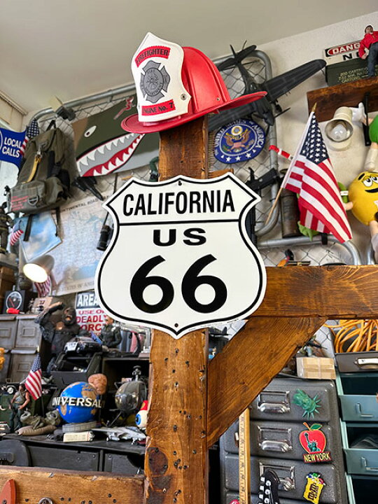 楽天市場】ルート66 ロードサイン ブリキ看板 （カリフォルニア 