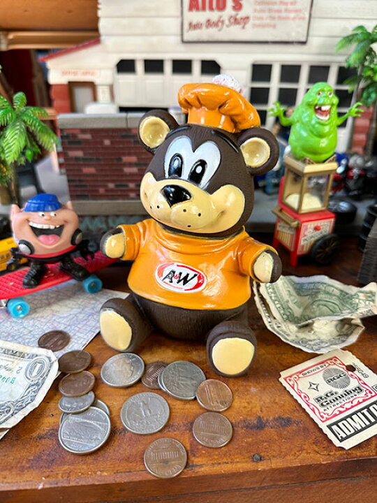 楽天市場】A＆W ルートベアー ソフビバンク 貯金箱 アメリカン雑貨 