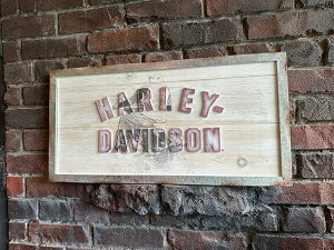 ハーレーダビッドソン ライダーパブサイン 木製看板 ウッドサイン アメリカン雑貨 アメリカ雑貨 グッズ HARLEY DAVIDSON おしゃれ かっこいい バイク バイカー ブランド ガレ
