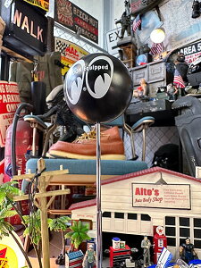 ムーンイクイップド アイボール アンテナボール (ブラック) アンテナトッパー ムーンアイズ MOONEYES アメリカン雑貨 アメリカ雑貨 グッズ おしゃれ ガレージ雑貨 ガレージ