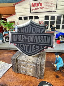 ハーレーダビッドソン　オフィシャルステッカー　曲面対応アルミプレートデカール　（バー＆シールド/ブラック）　アメリカン雑貨　アメリカ雑貨　グッズ HARLEY　DAVIDSON　おしゃれ　かっこいい　バイク　バイカー　ブランド　ガレージ