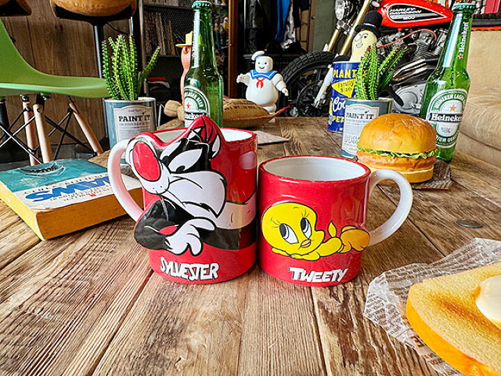 楽天市場】トゥイーティー ＆ シルベスター ペアマグ 2個セット 
