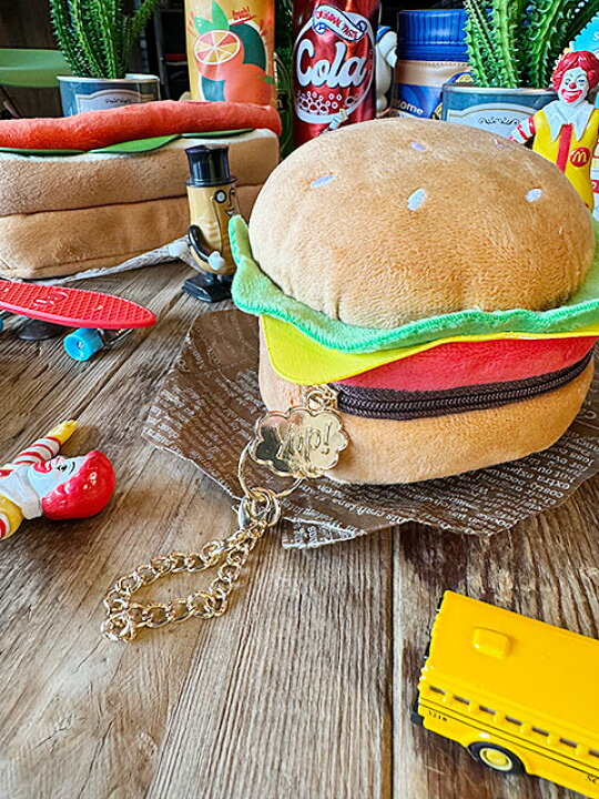 楽天市場】ヤップ ジャンクフードシリーズ ハンバーガー ポーチ 小物 