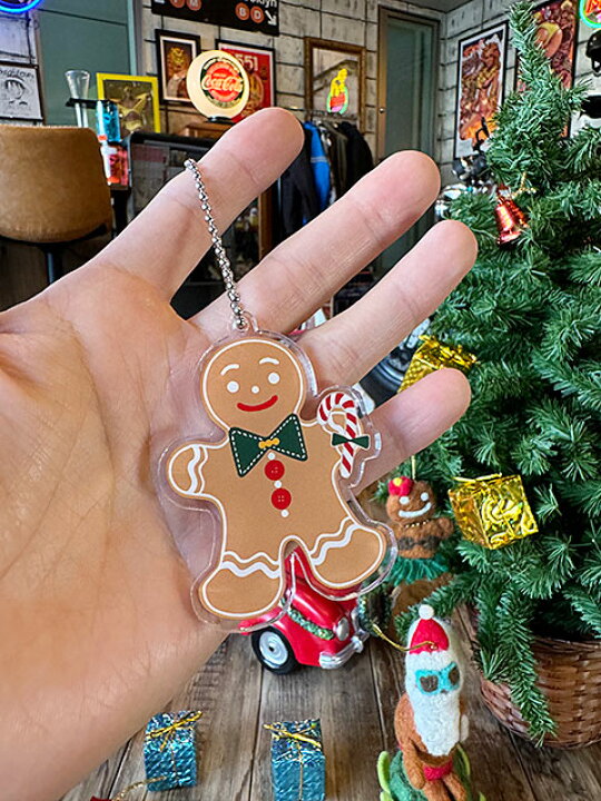 楽天市場】クリスマス アクリルキーホルダー （ジンジャーブレッドマン 