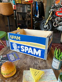 SPAM　スパム　ウッドクレート　ソーダ木箱　（2個セット）