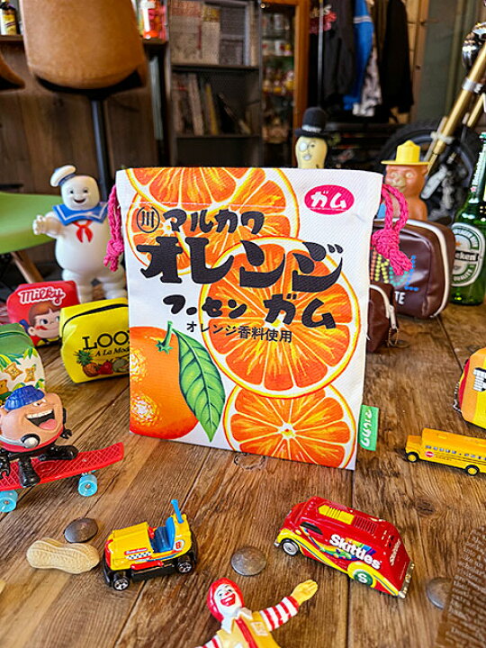 楽天市場】駄菓子屋シリーズ お菓子のキンチャク袋 （マルカワ 