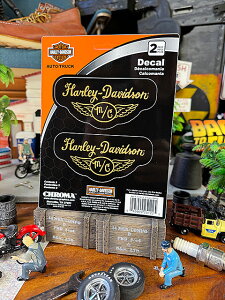ハーレーダビッドソン オフィシャルステッカー デカール (MCウイングロゴ/2P) アメリカン雑貨 アメリカ雑貨 グッズ HARLEY DAVIDSON おしゃれ かっこいい バイク バイカー ブ