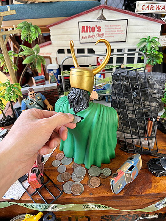 楽天市場】マーベル ロキ バストバンク 貯金箱 アベンジャーズ 