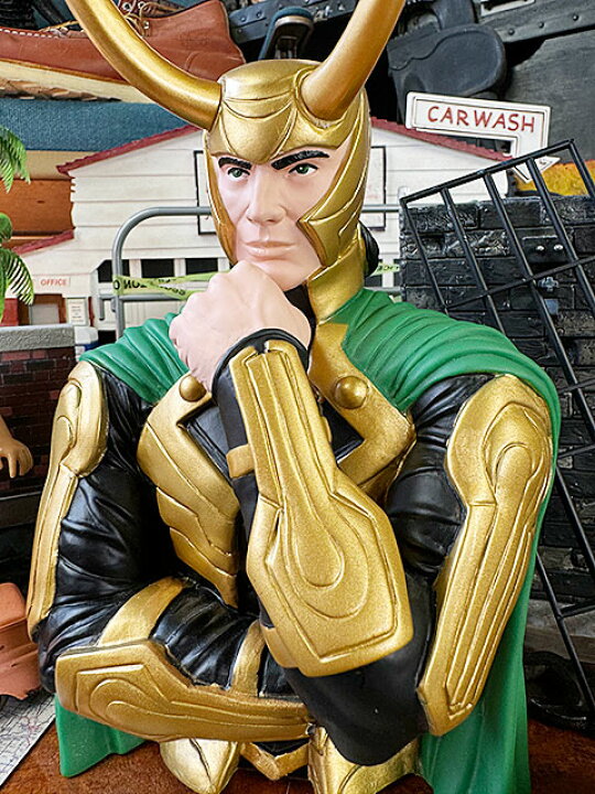 楽天市場】マーベル ロキ バストバンク 貯金箱 アベンジャーズ 