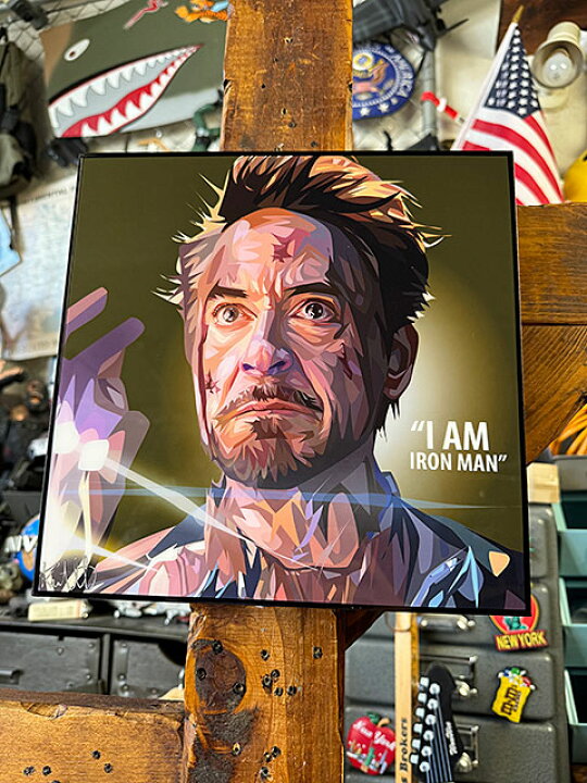 楽天市場】トニー・スターク アイアンマン ポップアートフレーム （I 