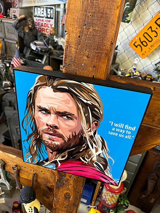 楽天市場】Thor ソー クリス・ヘムズワース ポップアートフレーム （I 