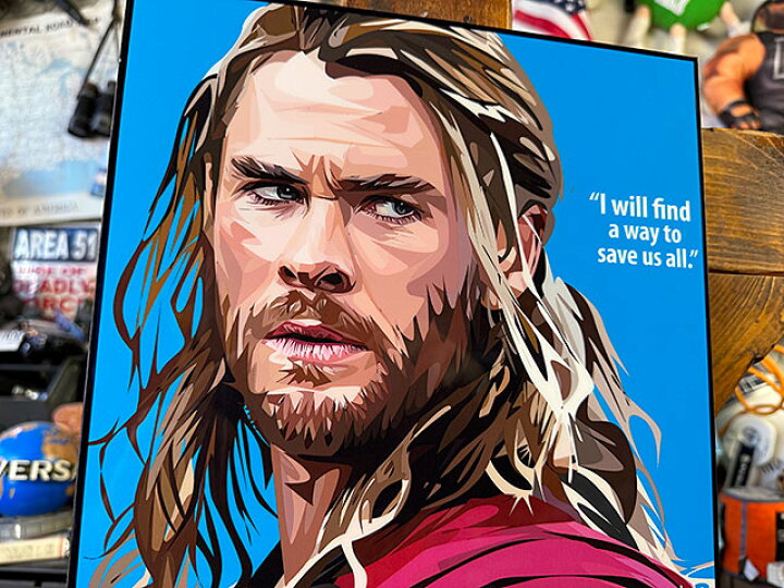 クリス・ヘムズワース サイン コミコン 額付き マーベル MARVEL （東京 