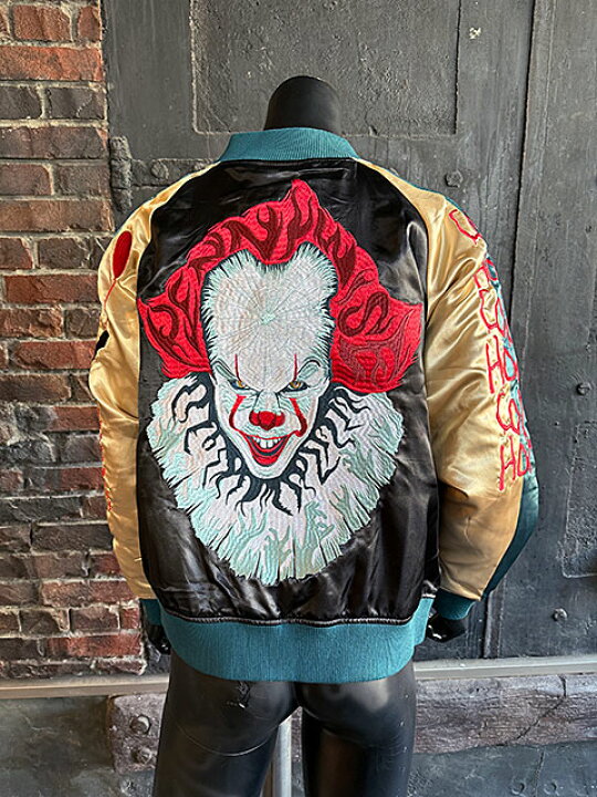 楽天市場】映画 IT/イット ペニーワイズ スカジャン Lサイズのみの展開  