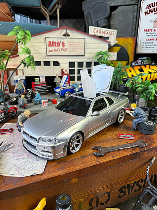 楽天市場】日産 スカイライン GT-R BNR34 ウェットティッシュケース 