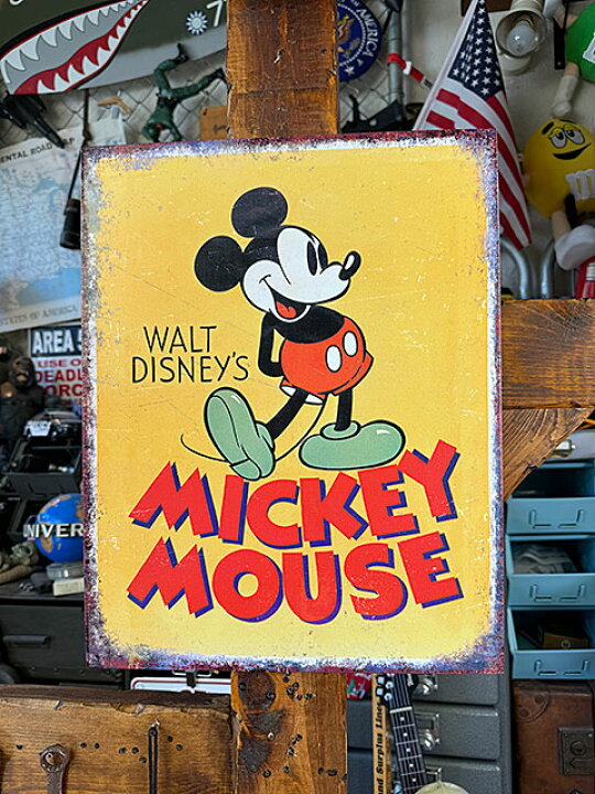楽天市場】ディズニー クラシックミッキー ブリキ看板 （Old Poster 