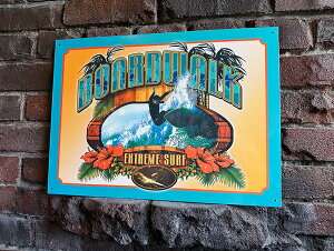 ボードウォーク エクストリームサーフ ブリキ看板 アメリカン雑貨 アメリカ雑貨 ハワイアン雑貨 ハワイ雑貨 ハワイグッズ ハワイアングッズ おしゃれ ショップインテリア