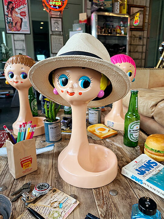 楽天市場】ヘッドマネキン ディスプレイ （3体セット） ツイッギー  