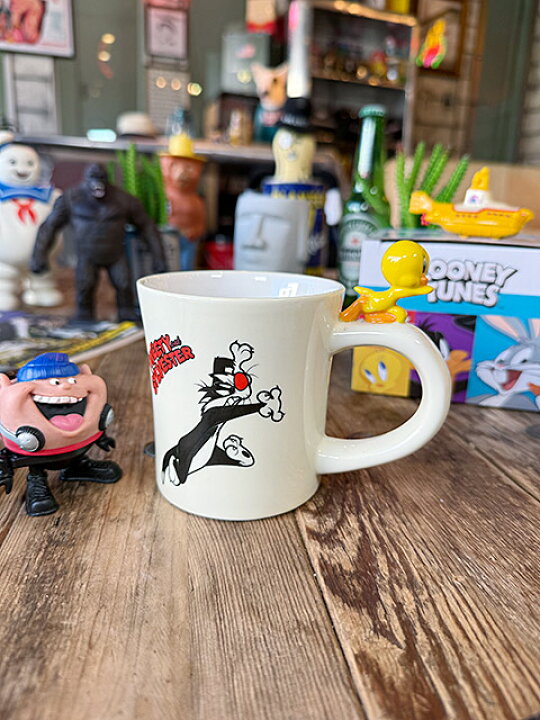 楽天市場】トゥイーティー ＆ シルベスター フィギュア付き マグカップ 