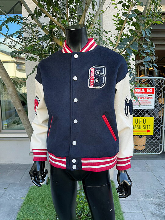 楽天市場】スパイダーマン スタジャン Lサイズのみの展開 ユニセックス 