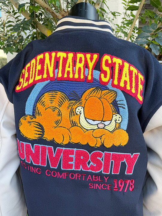 大人気】『GARFIELD』 × SQNZ スタジャン ビック刺繍XLサイズ 楽天市場 