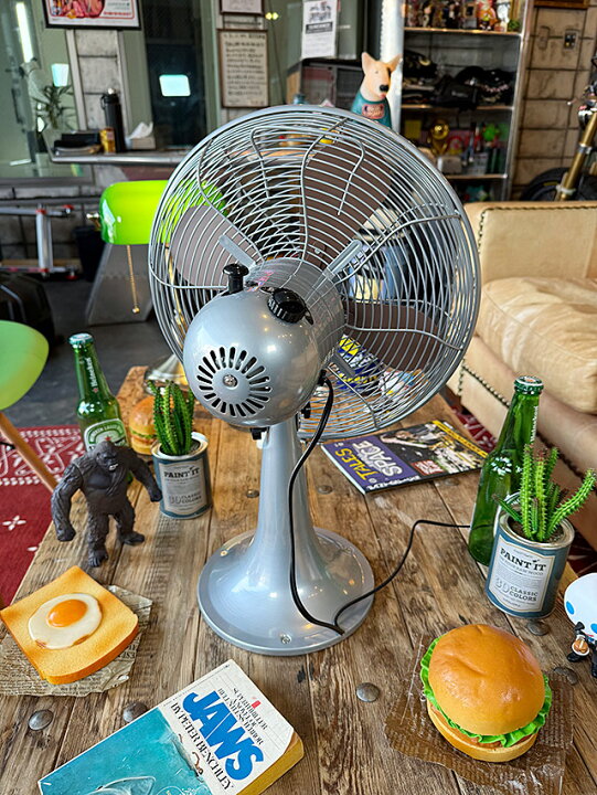 楽天市場】扇風機 ハモサ レトロファン テーブル （シルバー） HERMOSA 