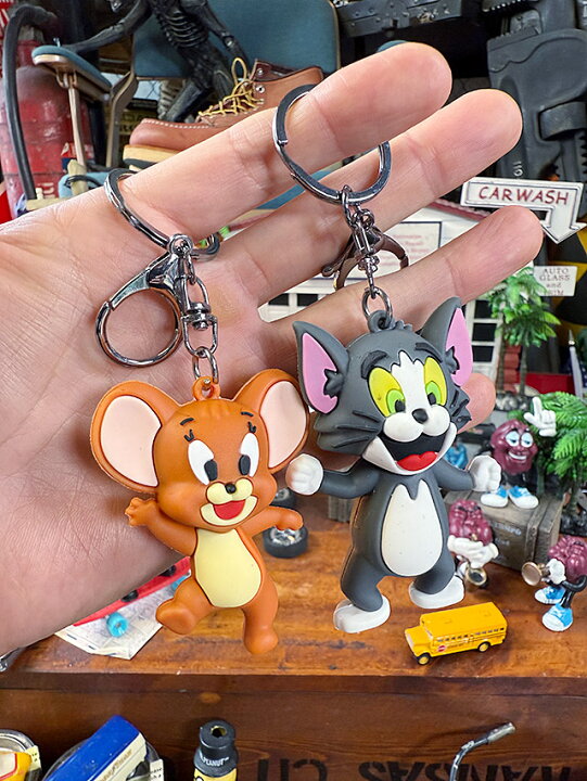 楽天市場】トムとジェリー PVCフィギュア キーホルダー （2個セット 
