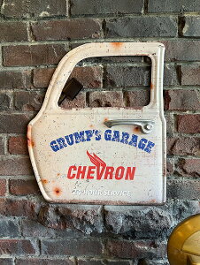 アメ車のドア型 ガレージディスプレイ (シェブロン) ドアパネル 看板 アメリカン雑貨 アメリカ雑貨 グッズ おしゃれ かっこいい ガレージ雑貨 ガレージング雑貨 ショップ