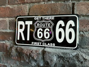 ルート66 ライセンスプレート (FIRST CLASS) アメリカン雑貨 アメリカ雑貨 グッズ