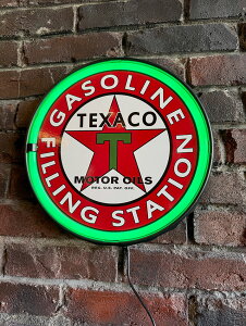 LEDロープネオンサイン (テキサコ/ラウンド型) アメリカン雑貨 アメリカ雑貨 グッズ おしゃれ かっこいい ガレージ雑貨 ガレージング雑貨 ショップインテリア