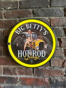 LEDロープネオンサイン (ホットロッドガレージ/ビッグベティ) アメリカン雑貨 アメリカ雑貨 グッズ おしゃれ かっこいい ガレージ雑貨 ガレージング雑貨 ショップインテリア