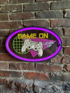 LEDロープネオンサイン (ゲームオン/勝負だ!) アメリカン雑貨 アメリカ雑貨 グッズ おしゃれ かっこいい ガレージ雑貨 ガレージング雑貨 ショップインテリア