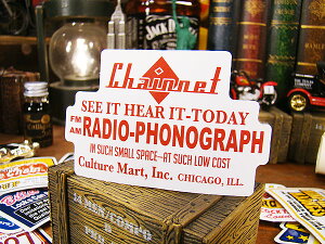 �A�����J���@�A�h�o�^�C�W���O�@�X�e�b�J�[�@L�T�C�Y�@�iNo.35/RADIO-PHONOGRAPH�j�@�A�����J���G�݁@�A�����J�G�݁@�O�b�Y