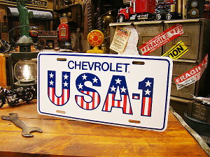 シボレー USA-1 ライセンスプレート アメリカン雑貨 アメリカ雑貨 グッズ
